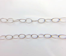 22” Sterling Silver Oxidized Finish Oval Chain 3x2
