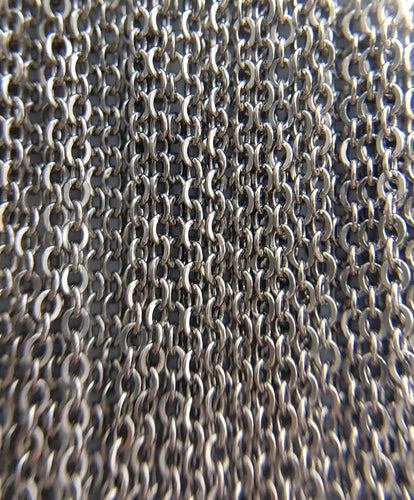 22” Sterling Silver Oxidized Finish Flat Cable Chain