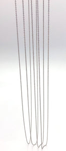 22” Sterling Silver Oxidized Finish Flat Cable Chain