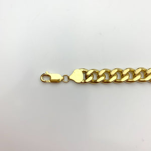 Curb Chain Bracelet 14k Gold Filled 8.7mm (SM95LC)