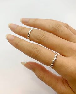 Sterling Silver Adjustable Heart Ring
