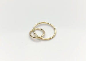 14k Gold Filled Interlocking Rings 15mm & 10mm SKU# 402D1510