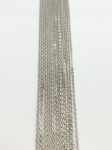 24” Sterling Silver Oxidized Flat Cable Chain Necklace 1.0mm