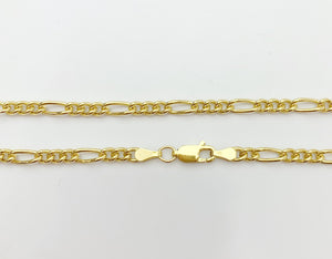22” 14k Gold Filled Figaro Chain 3.0mm (S3831CLC)