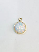 White Bello Opal Bezel Drop 14KGF