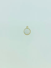White Bello Opal Bezel Drop 14KGF