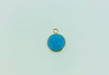 Imitation Turquoise Bezel Drop. 14KGF #400005SDSTQ
