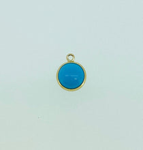 Imitation Turquoise Bezel Drop. 14KGF #400005SDSTQ