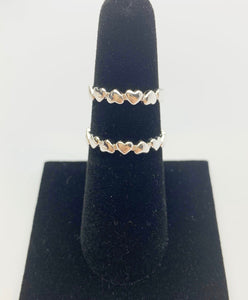 Sterling Silver Adjustable Heart Ring