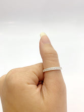 Sterling Silver Eternity Ring with Cubic Zirconia Stones