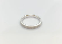 Sterling Silver Eternity Ring with Cubic Zirconia Stones