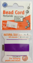 Amethyst Bead Cord - Perlseide