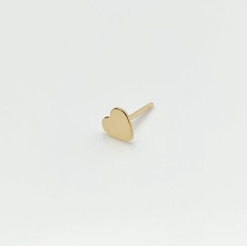14K Gold Fill Heart Charm Earring, 4.7mm, Made in USA - 10.020-4
