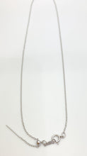 Sterling Silver Rhodium Finish 18.5” Add a Bead Adjustable Cable Chain Necklace 1.1mm