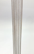 24” Sterling Silver Oxidized Flat Cable Chain Necklace 1.0mm