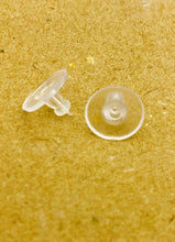 Silicon backings, 50 pcs per bag, disk shape, earring backing, Style 1