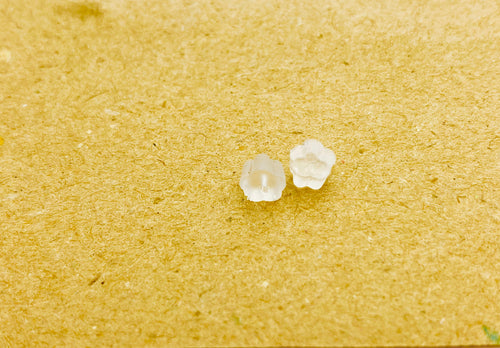 4.8mm Flower Silicon Backings, 50 pcs, earring backings, silicon earring, Style 5