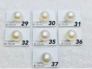 18mm Australian White South Sea, 15.1mm-18.8mm, 100% Natural Colors, South Sea pearls, #922