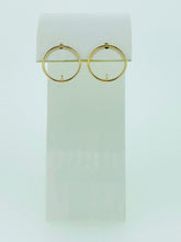 14KGF Round Wire Post Earring w/Peg #400C15PP