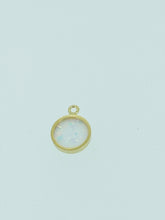 White Bello Opal Bezel Drop 14KGF