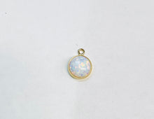 White Bello Opal Bezel Drop 14KGF