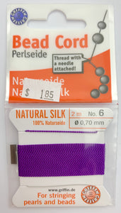 Amethyst Bead Cord - Perlseide