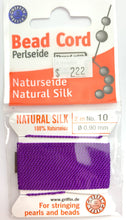 Amethyst Bead Cord - Perlseide