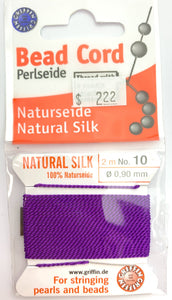 Amethyst Bead Cord - Perlseide