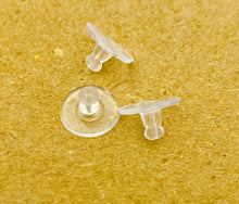 Silicon backings, 50 pcs per bag, disk shape, earring backing, Style 1