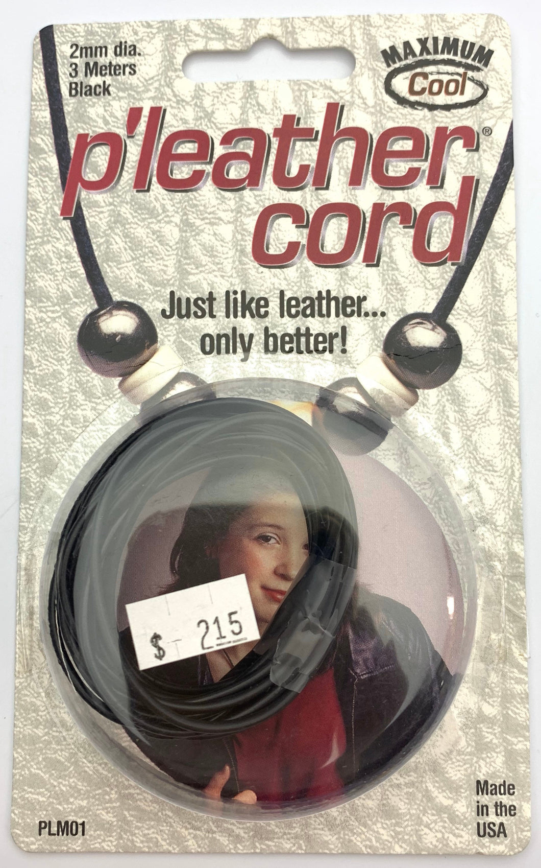 Pleather Cord 2mm - 3 Meters