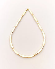 14k Gold Filled Hammered Drop Hoop (752-1)