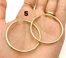 14k Gold Filled Euro Wire Hoop Earrings - 5 Sizes Available