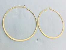 14k gold filled hoop earrings smooth texture