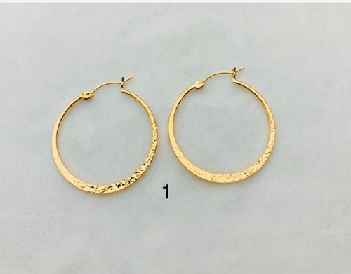 14k gold filled hoop earrings