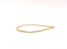 14k Gold Filled Hammered Drop Hoop (752-1)