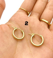 14k Gold Filled Euro Wire Hoop Earrings - 5 Sizes Available