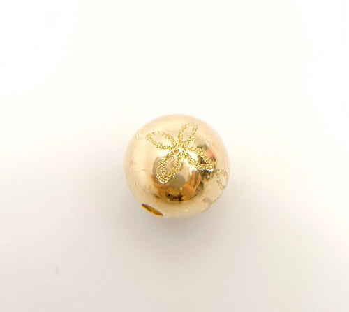 14k Gold Filled 8.0mm Stardust Flower Bead 1.8mm Hole (4004780S4F)