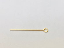 14k gold filled, eye pin, 329C - 1.00 (14KGF)  Eye pins, 029 “X1”  24 gauge wire, 14k gold filled
