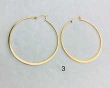14k gold filled hoop earrings smooth texture