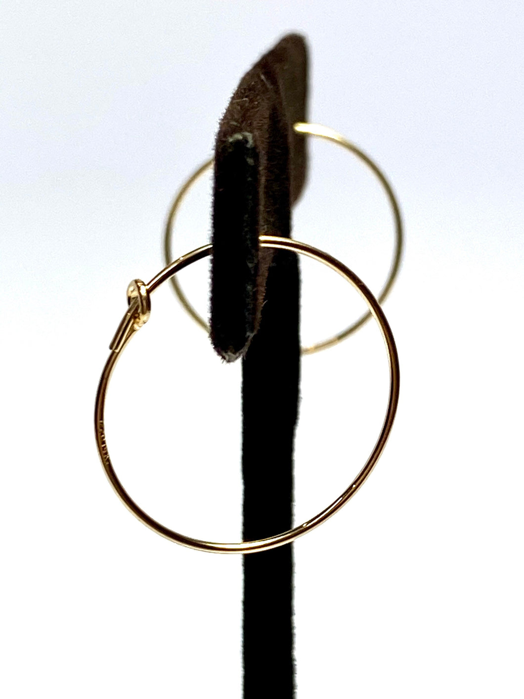 Wire Beading Hoop Earrings