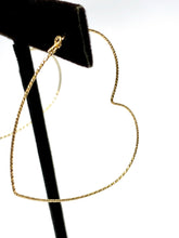 Lovely Sprinkle Heart Shaped Beading Hoop Earrings (14KGF) 14k gold filled sku 4011810HP1