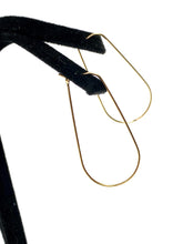 Gorgeous Teardrop Beading Hoops,14K gold filled(14KGF) 17MM X 40MM, 23MM X 60MM