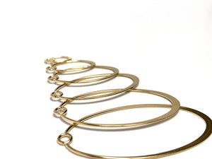 Gold Filled Petal / Oval Shaped Finding, 14k gold fill, gold filled, SKU# 040-Ov-5 CRF JR Top
