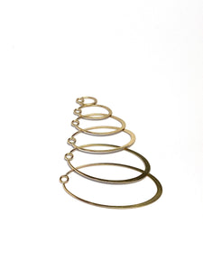 Gold Filled Petal / Oval Shaped Finding, 14k gold fill, gold filled, SKU# 040-Ov-5 CRF JR Top