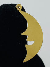Shimmering 14K Gold Filled Half Moon w/ Face Findings 10mm X 25mm sku #367-C