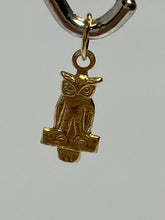 Lovely 14K Gold filled Owl Shaped Charm Findings,(14KGF ) 5mm X 12 mm Sku #251-C
