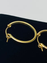 Stylish And Smooth Clasp Hoop (14KGF) Earrings
