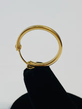 Stylish And Smooth Clasp Hoop (14KGF) Earrings