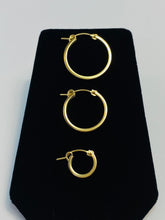 Stylish And Smooth Clasp Hoop (14KGF) Earrings