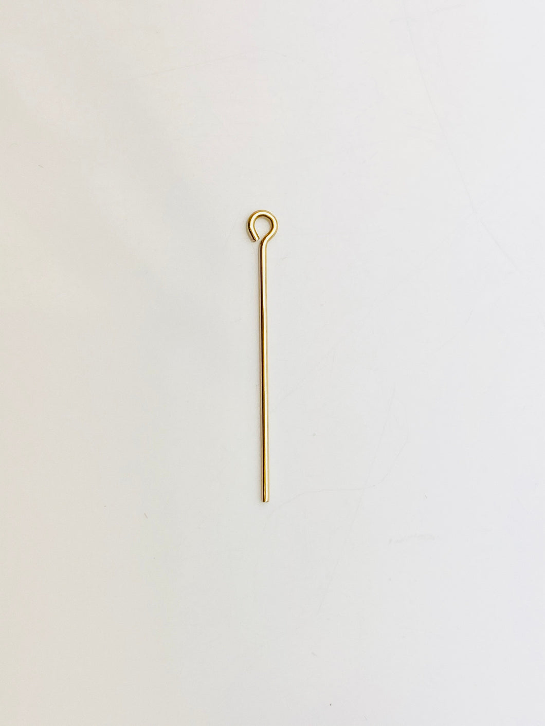 14k gold filled, eye pin, 329C - 1.00 (14KGF)  Eye pins, 029 “X1”  24 gauge wire, 14k gold filled